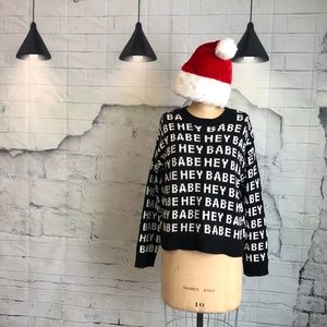 Brunette The Label "Hey Babe" Sweater